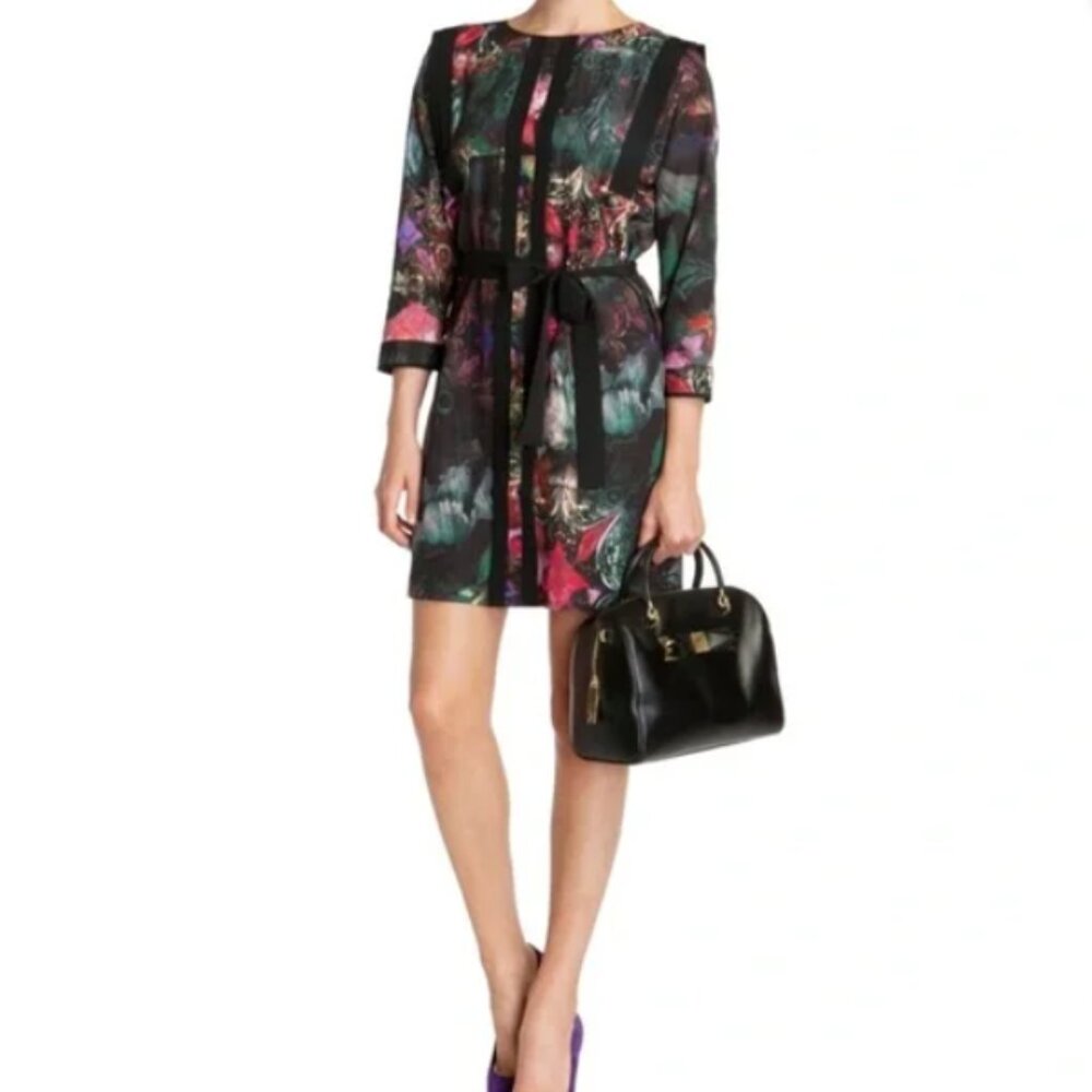 Ted Baker London Floral Nicolle Printed Tunic Dress Sz